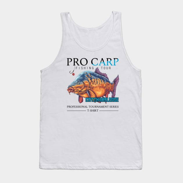 Pro carp fishing turnament Tank Top by Crazy.Prints.Store